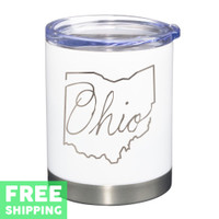 Ohio Script Sketch Engraved 12 oz. Stainless Tumbler