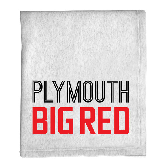 Plymouth Big Red Fleece Sweatshirt Blanket