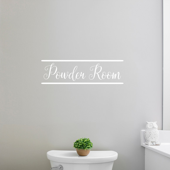 Powder Room Wall Decal