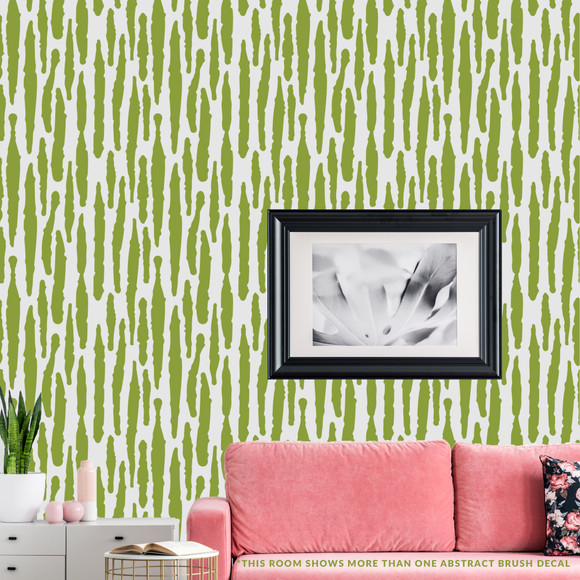 Abstract Brush Pattern Wall Decal