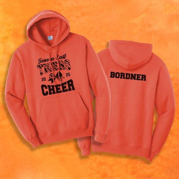 Seneca East Cheer Orange Unisex Hooded Sweatshirt