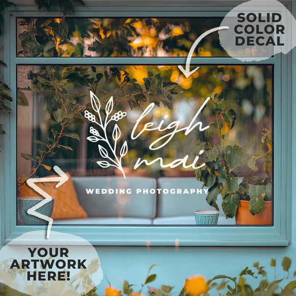 Custom Business Logo Window Decal