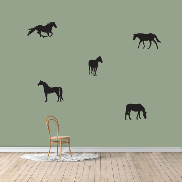 Horses Wall Decal Set Sample Image