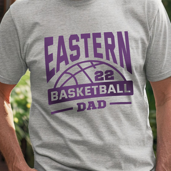 Custom Name Basketball Dad Adult Basic Unisex T-Shirt