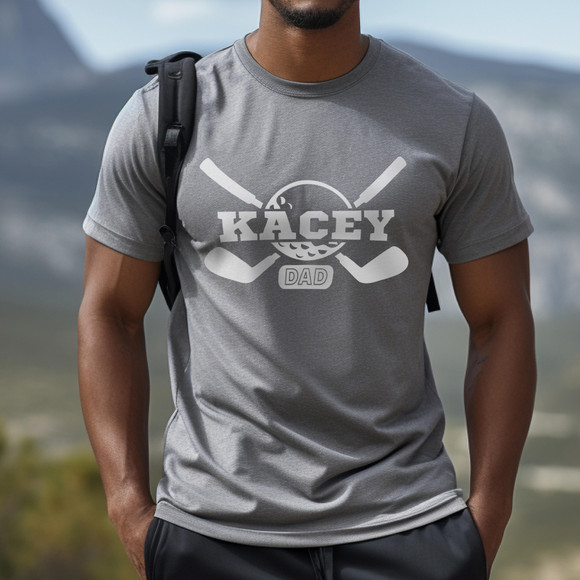 Custom Golf Dad Basic Unisex T-Shirt