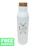 Custom Crossed Arrows With Initials Engraved 20 oz. Stainless Bottle With Faux Cork Screw Top