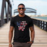 Lake Erie Love - Shores and Islands Ohio - Black American Flag Basic Unisex T-Shirt