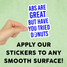 Abs Are Great Mini Sticker 