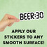 Beer 30 Mini Sticker