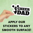 Cheer Dad Mini Sticker