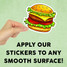Cheeseburger Mini Sticker