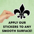 Fleur De Lis Mini Sticker