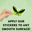 Green Butterfly Mini Sticker
