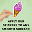Ice Cream Cone Mini Sticker