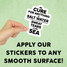 The Cure For Anything Is Salt Water Mini Sticker