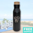 Lake Erie Love - Shores and Islands Ohio - Engraved 20 oz. Stainless Bottle With Faux Cork Screw Top