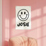 Custom Name Smiley Face Canvas Banner