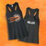 Seneca East Cheer Dark Grey Heather Women’s Jersey Racerback Tank