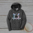 NWO Rampage Youth Unisex Sport-Tek® PosiCharge® Electric Heather Fleece Hooded Pullover - Grey Black Electric
