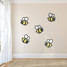 Printed Bumble Bee Wall Decal Set