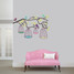 Birds Out Of Their Cages Printed Wall Decal 48" wide x 32" tall Sample Image
