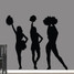Cheerleaders Wall Decals Large Sample Image