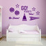 Cheerleading Set Wall Decals Medium Sample Image