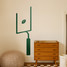 Football and Goal Post Field Goal Extra Point Wall Decal