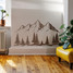 Mountain and Pine Trees Wall Decal