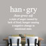 Hangry Wall Decals 48" wide x 36" tall Sample Image