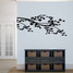 Corner Leafy Branch Wall Decals 54" wide x 22.5" tall tall Sample Image