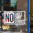 No Shoes No Shirt No Service - Wall Decals and Stickers