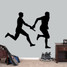 Relay Runners Wall Decal 60" wide x 48" tall Sample Image