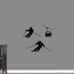 Skiing Set Wall Decals Small Sample Image