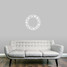 Snowflake Wreath Wall Decal 22" wide x 22" tall Sample Image