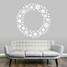 Snowflake Wreath Wall Decal 48" wide x 48" tall Sample Image