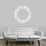 Snowflake Wreath Wall Decal 36" wide x 36" tall Sample Image