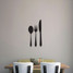 Spoon Fork Knife Wall Decals 10" wide x 20" tall Sample Image