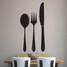 Spoon Fork Knife Wall Decals 20" wide x 40" tall Sample Image