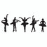 Ballerina Border  Wall Decals
