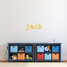 Custom Typewriter Name Wall Decal 24" wide x 10" tall Sample Image