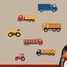 Work Trucks Printed Wall Decals Large Sample Image