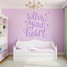Follow Your Heart Script Wall Decal 48" wide x 48" tall Sample Image