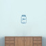 Ohio Mason Jar Wall Decal 7.5" wide x 12" tall Sample Image