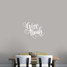 Give Thanks Script Wall Decal 24" wide x 18" tall Sample Image