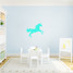 Unicorn Silhouette Wall Decal 24" wide x 20" tall Sample Image