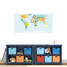 World Map Atlas Printed Wall Decal 48" wide x 24" tall Sample Image