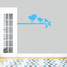 Birdies On Branch Wall Decal 36" wide x 15" tall Sample Image