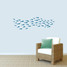 School Of Fish Wall Decal 60" wide x 18" tall Sample Image