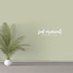 Custom Just Married Wall Decal 36" wide x 10" tall Sample Image